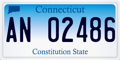 CT license plate AN02486