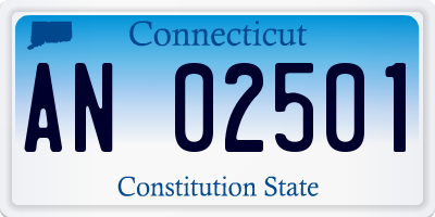CT license plate AN02501