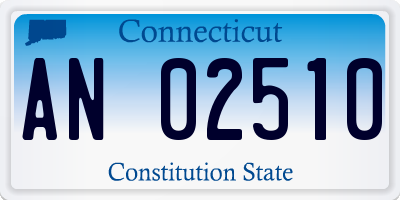 CT license plate AN02510