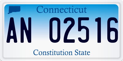 CT license plate AN02516
