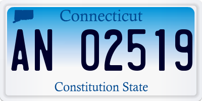 CT license plate AN02519