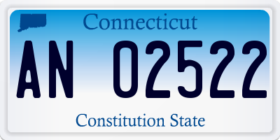 CT license plate AN02522