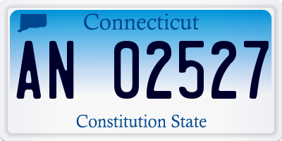 CT license plate AN02527