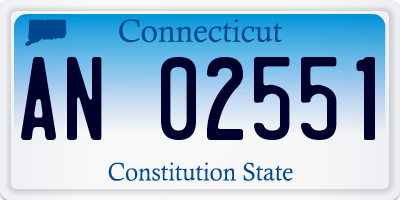 CT license plate AN02551