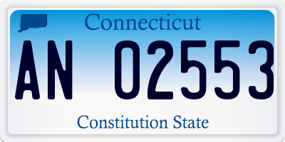 CT license plate AN02553