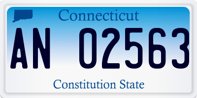 CT license plate AN02563