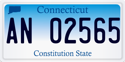 CT license plate AN02565