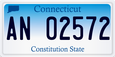 CT license plate AN02572