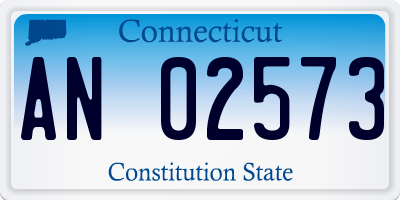 CT license plate AN02573