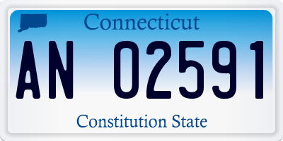 CT license plate AN02591