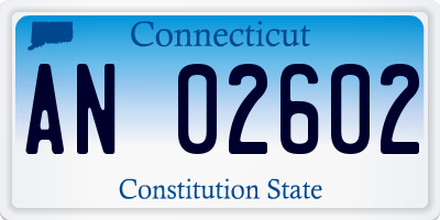 CT license plate AN02602