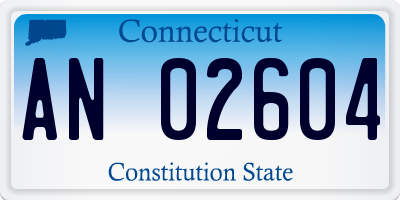 CT license plate AN02604