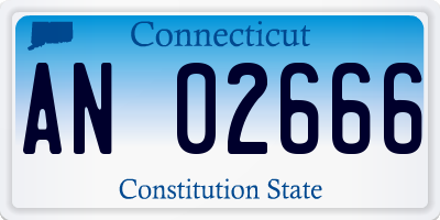 CT license plate AN02666