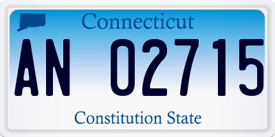 CT license plate AN02715