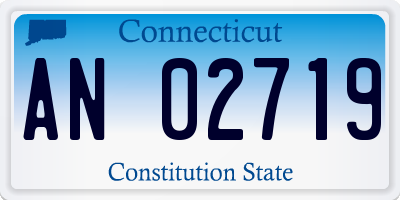 CT license plate AN02719