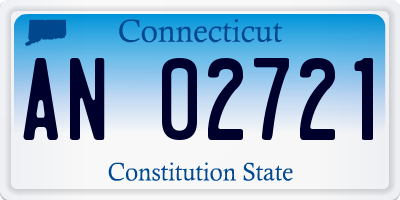 CT license plate AN02721