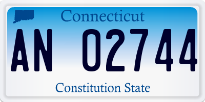 CT license plate AN02744