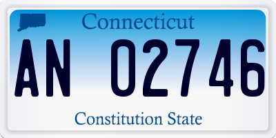 CT license plate AN02746