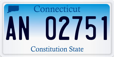 CT license plate AN02751