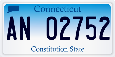 CT license plate AN02752