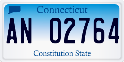 CT license plate AN02764