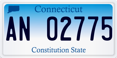 CT license plate AN02775