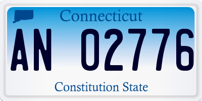 CT license plate AN02776
