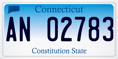 CT license plate AN02783