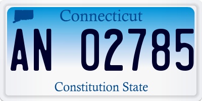CT license plate AN02785