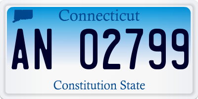 CT license plate AN02799