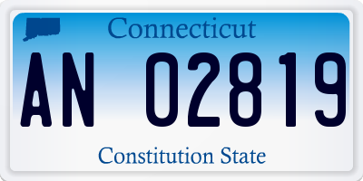 CT license plate AN02819