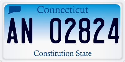CT license plate AN02824