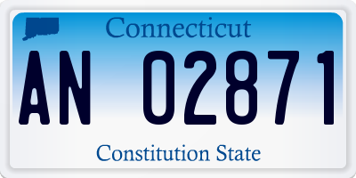 CT license plate AN02871