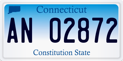 CT license plate AN02872
