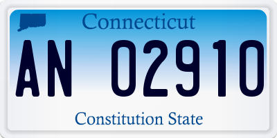 CT license plate AN02910