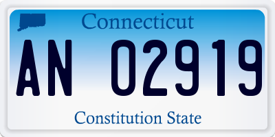 CT license plate AN02919