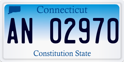 CT license plate AN02970