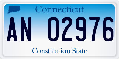 CT license plate AN02976