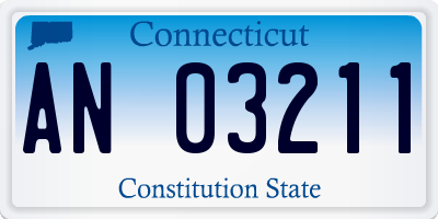 CT license plate AN03211