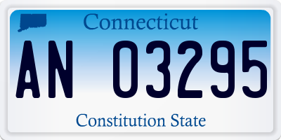 CT license plate AN03295