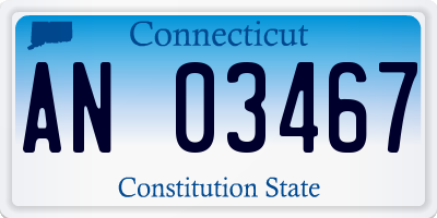 CT license plate AN03467