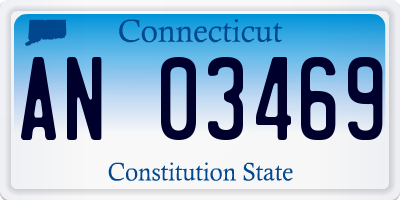 CT license plate AN03469