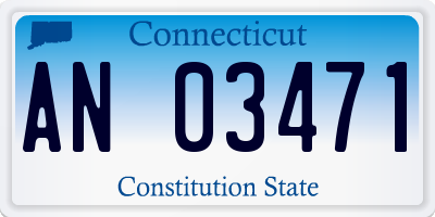 CT license plate AN03471