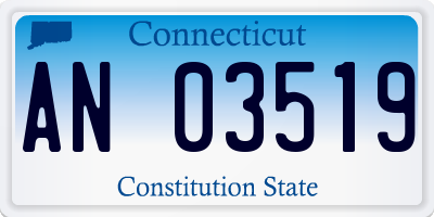 CT license plate AN03519