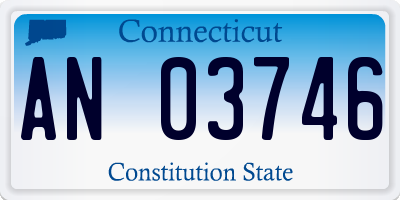 CT license plate AN03746