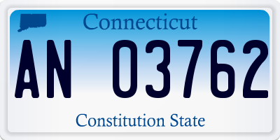 CT license plate AN03762