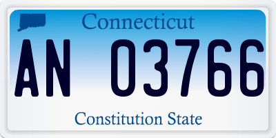 CT license plate AN03766