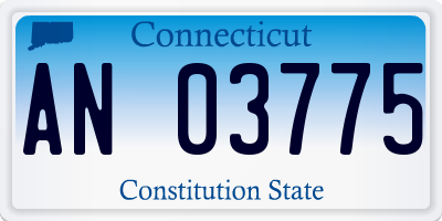 CT license plate AN03775