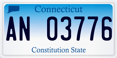 CT license plate AN03776