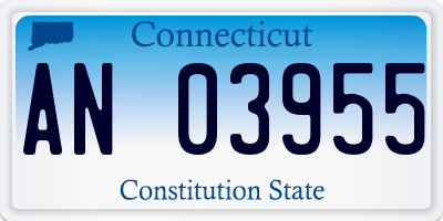 CT license plate AN03955